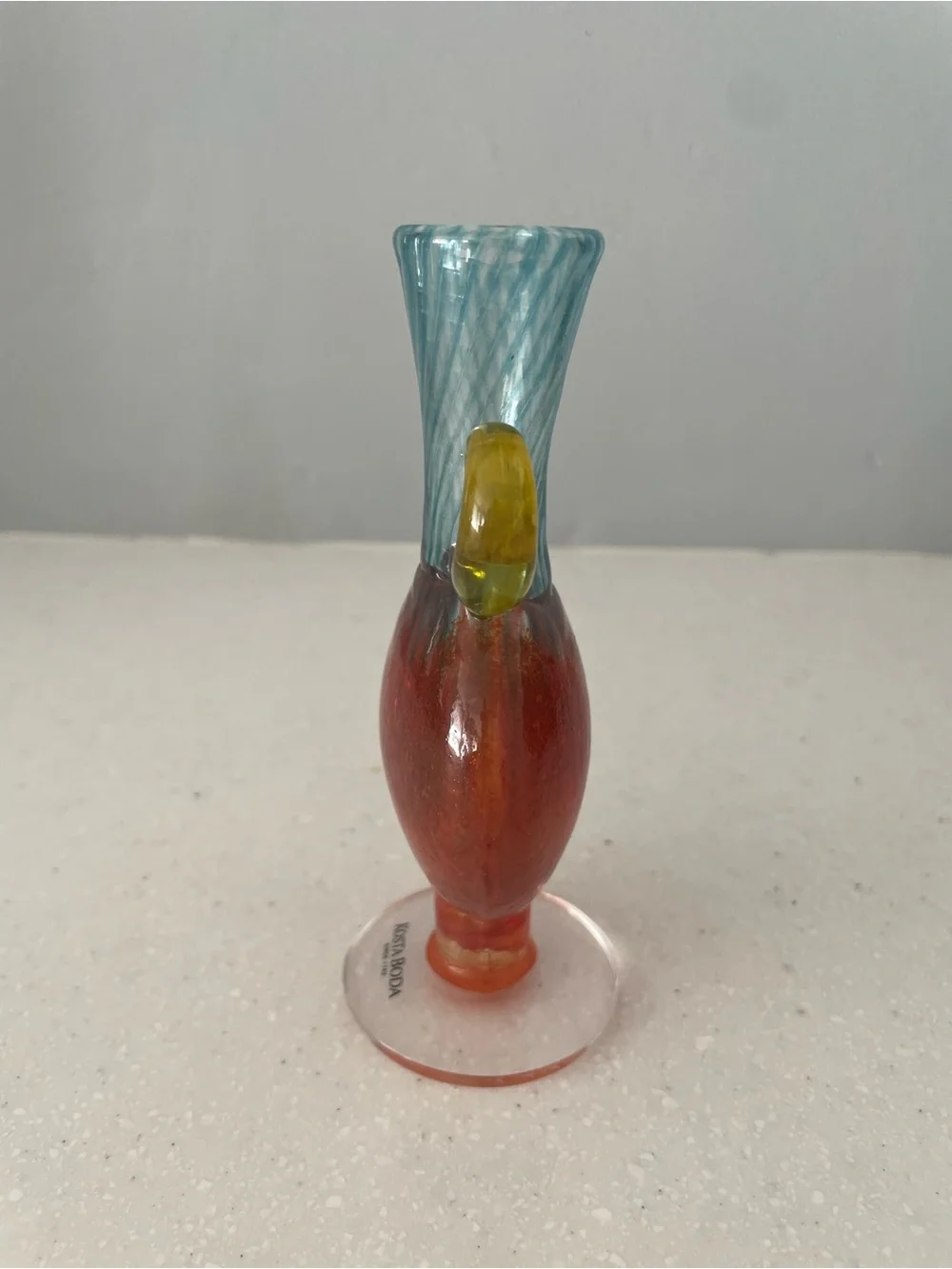 Kosta Boda Kjell Engman Bon Bon Mini Art Glass Ewer #89060 Signed